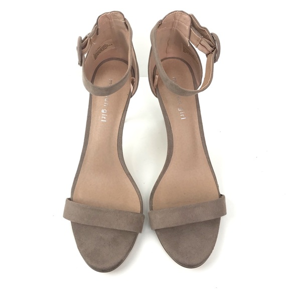 Madden Girl Simple High Heels Ankle Strap Nude - Picture 2 of 8